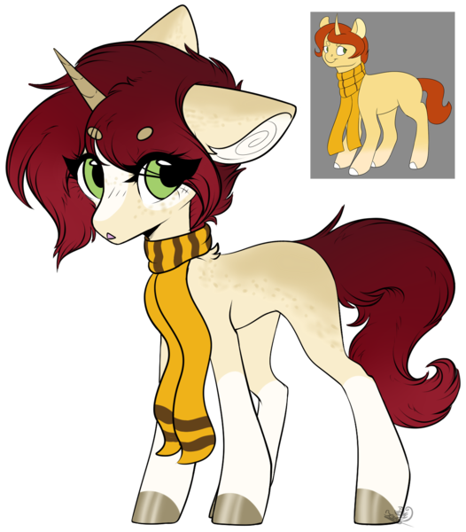 Size: 1260x1436 | Tagged: safe, artist:beamybutt, derpibooru import, oc, unofficial characters only, pony, unicorn, base used, clothes, duo, ear fluff, eye clipping through hair, eyelashes, female, hoof polish, horn, image, mare, png, scarf, simple background, transparent background, unicorn oc