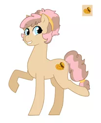 Size: 2228x2692 | Tagged: safe, artist:rukawa93, derpibooru import, oc, oc:sweet waffle, unofficial characters only, earth pony, pony, earth pony oc, female, image, jpeg, mare, offspring, parent:cheese sandwich, parent:pinkie pie, parents:cheesepie, simple background, solo, white background
