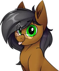 Size: 713x857 | Tagged: safe, artist:notetaker, derpibooru import, oc, oc:notetaker, unofficial characters only, earth pony, pony, :p, glasses, image, png, solo, tongue out