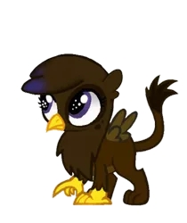 Size: 400x477 | Tagged: safe, artist:beesmeliss, derpibooru import, oc, oc:gally, gryphon, base used, chickub, female, image, png, simple background, solo, transparent background