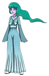 Size: 2352x3600 | Tagged: safe, artist:artemis-polara, derpibooru import, mistmane, equestria girls, clothes, equestria girls-ified, image, kimono (clothing), miko, png, simple background, solo, transparent background