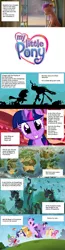 Size: 1280x4932 | Tagged: safe, derpibooru import, edit, screencap, applejack, fluttershy, pinkie pie, queen chrysalis, rainbow dash, rarity, starlight glimmer, sunny starscout, twilight sparkle, changeling, g5, image, lord of the rings, mane six, png