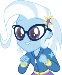 Size: 3000x3613 | Tagged: safe, artist:cloudyglow, derpibooru import, trixie, equestria girls, best trends forever: twilight sparkle, cute, diatrixes, glasses, image, png, solo