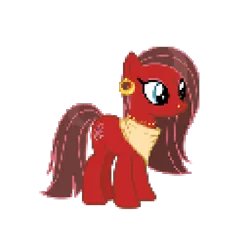 Size: 2048x2048 | Tagged: safe, artist:naturajellyfish, derpibooru import, earth pony, pony, high res, image, pixel art, png, solo, super chef judge pony