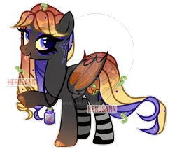 Size: 1280x1089 | Tagged: safe, artist:herusann, derpibooru import, oc, unofficial characters only, bat pony, pony, :p, base used, bat pony oc, bat wings, clothes, deviantart watermark, eyelashes, female, hoof polish, image, jewelry, makeup, mare, necklace, obtrusive watermark, png, raised hoof, simple background, smiling, socks, solo, striped socks, tongue out, transparent background, watermark, wings