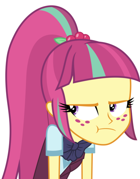 Size: 6899x8844 | Tagged: safe, artist:keronianniroro, derpibooru import, sour sweet, equestria girls, friendship games, absurd resolution, clothes, crystal prep academy uniform, female, freckles, grumpy, image, necktie, png, school uniform, simple background, solo, transparent background, vector