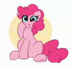 Size: 4096x3863 | Tagged: safe, artist:kittyrosie, derpibooru import, pinkie pie, earth pony, pony, :p, blushing, cute, diapinkes, female, image, jpeg, mare, ponk, simple background, solo, tongue out, white background