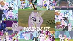 Size: 1280x721 | Tagged: safe, derpibooru import, edit, edited screencap, editor:quoterific, screencap, fancypants, fleur-de-lis, fluttershy, jet set, lemon hearts, minuette, princess luna, rarity, spoiled rich, starlight glimmer, upper crust, alicorn, earth pony, pegasus, pony, unicorn, a royal problem, amending fences, between dark and dawn, canterlot boutique, common ground, crusaders of the lost mark, horse play, rarity investigates, rarity takes manehattan, season 2, season 4, season 5, season 7, season 8, season 9, sweet and elite, spoiler:s08, spoiler:s09, ^^, crown, eyes closed, female, grin, image, jewelry, magic, male, mannequin, mare, open mouth, open smile, png, regalia, smiling, stallion, telekinesis