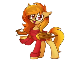 Size: 1280x1024 | Tagged: safe, artist:sugar morning, derpibooru import, oc, oc:pumpkin spice, unofficial characters only, bat pony, pony, derpibooru community collaboration, 2022 community collab, clothes, derpibooru exclusive, ear fluff, ear piercing, earring, female, glasses, image, jewelry, piercing, png, simple background, transparent background
