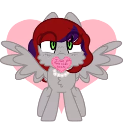 Size: 2314x2314 | Tagged: safe, artist:blurry-kun, derpibooru import, oc, oc:evening prose, unofficial characters only, pegasus, pony, chest fluff, female, freckles, heart, image, jewelry, mare, necklace, pearl necklace, png