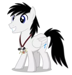 Size: 3287x3443 | Tagged: safe, artist:shane-park, derpibooru import, oc, oc:shane park, unofficial characters only, pegasus, pony, folded wings, happy, high res, image, key, male, png, simple background, solo, stallion, teeth, transparent background, wings