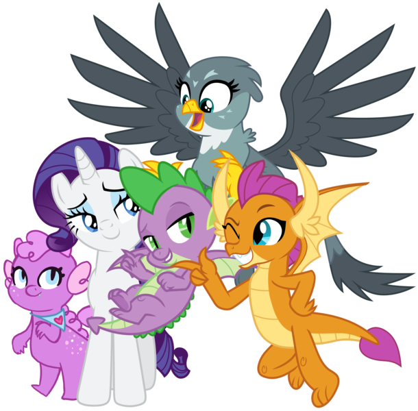 Size: 4183x4116 | Tagged: safe, artist:catachromatic, artist:cloudyglow, artist:frownfactory, artist:stabzor, derpibooru import, edit, gabby, princess thunder guts, rarity, smolder, spike, dragon, gryphon, pony, unicorn, dragon dropped, equestria girls, equestria girls series, lost and pound, she's all yak, the ending of the end, spoiler:eqg series (season 2), .ai available, .svg available, absurd resolution, bandana, cute, derpibooru exclusive, dragoness, dragonified, female, flying, grin, harem, high res, image, looking back, male, mare, one eye closed, png, pointing, shipping, simple background, smiling, smolderbetes, spabby, sparity, species swap, spike gets all the girls, spike gets all the mares, spolder, spread wings, spunder, straight, transparent background, vector, winged spike, wings