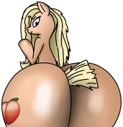 Size: 1934x1998 | Tagged: suggestive, artist:icetea, derpibooru import, oc, oc:peachy, earth pony, pony, ass, butt, buttcrack, female, image, large butt, mare, plot, png