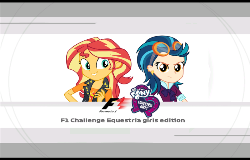 Size: 1600x1024 | Tagged: safe, derpibooru import, edit, indigo zap, sunset shimmer, human, equestria girls, f1 challenge, female, game, image, png