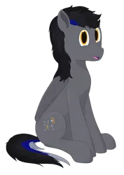 Size: 2480x3508 | Tagged: safe, artist:laykeen, derpibooru import, oc, oc:laykeen, unofficial characters only, pegasus, derpibooru community collaboration, 2022 community collab, derpibooru exclusive, grey fur, image, png, simple background, solo, stars, transparent background