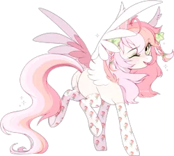 Size: 1468x1316 | Tagged: safe, artist:kitten-in-the-jar, derpibooru import, oc, pegasus, pony, butt, clothes, female, image, mare, one eye closed, plot, png, simple background, socks, solo, transparent background, wink