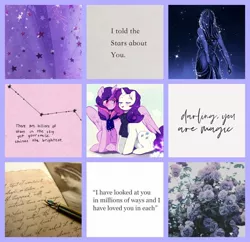 Size: 1280x1238 | Tagged: safe, artist:the-swan-song, artist:twirity, derpibooru import, rarity, twilight sparkle, female, image, jpeg, lesbian, moodboard, rarilight, shipping