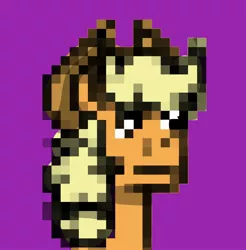 Size: 2016x2048 | Tagged: safe, artist:crookedbeetles, derpibooru import, applejack, earth pony, image, jpeg, nft, parody, pixel art, solo