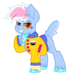 Size: 2800x2800 | Tagged: safe, artist:memeancholy, artist:ponkus, derpibooru import, oc, oc:ponk (ponkus), pony, collaboration, high res, image, nonbinary, png, ponysona, sharp teeth, simple background, solo, teeth, transparent background, unknown species