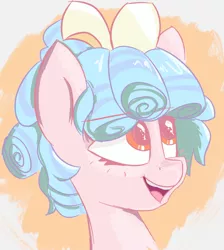 Size: 688x768 | Tagged: safe, artist:coffeeponee, derpibooru import, cozy glow, pony, bow, female, filly, hair bow, happy, image, png, smiling
