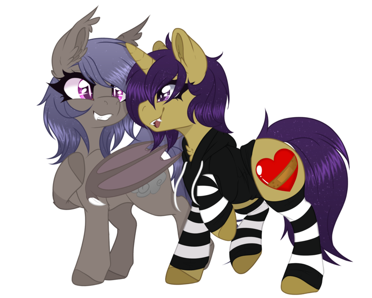 Size: 4160x3328 | Tagged: safe, artist:red_moonwolf, derpibooru import, oc, oc:night skies, oc:tuxy, unofficial characters only, bat pony, undead, vampire, vampony, derpibooru community collaboration, 2022 community collab, image, png, simple background, transparent background