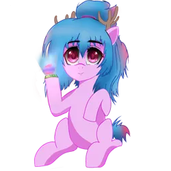 Size: 1234x1228 | Tagged: safe, artist:p+e-n, derpibooru import, oc, unofficial characters only, deer, derpibooru community collaboration, 2022 community collab, female, full body, image, png, simple background, solo, solo female, transparent background