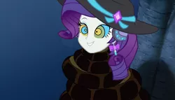 Size: 1181x677 | Tagged: safe, artist:ocean lover, derpibooru import, rarity, snake, equestria girls, equestria girls series, lost and found, coiling, coils, diamond, disney, ear piercing, earring, hat, hypno eyes, hypnosis, hypnotized, image, jewelry, kaa, kaa eyes, night, outdoors, piercing, png, smiling, squeeze, squeezing, story included, the jungle book, tree, wrapped up