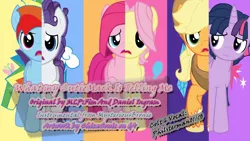 Size: 1280x720 | Tagged: safe, artist:philsterman, derpibooru import, applejack, fluttershy, pinkie pie, rainbow dash, rarity, twilight sparkle, earth pony, pegasus, pony, unicorn, magical mystery cure, applejack (male), bubble berry, butterscotch, cover, dusk shine, elusive, genderbent reenactment, group, image, jpeg, male, music, my little colt, rainbow blitz, reenactment, reference, rule 63, song, stallion, what my cutie mark is telling me, youtube, youtube link, youtuber