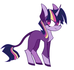 Size: 400x380 | Tagged: safe, artist:s-grunge, derpibooru import, part of a set, twilight sparkle, pony, unicorn, female, image, png, redesign, simple background, solo, transparent background