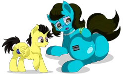 Size: 9000x5400 | Tagged: safe, artist:rainbowtashie, author:bigonionbean, derpibooru import, oc, oc:journal entry, oc:tommy the human, alicorn, earth pony, pony, alicorn oc, bracelet, butt, child, colt, commissioner:bigonionbean, curious, cute, cutie mark, daaaaaaaaaaaw, dummy thicc, embarrassed, extra thicc, female, flank, foal, glasses, horn, image, jewelry, lying down, male, mare, necklace, pearl necklace, plot, png, rule 63, shocked, wings, worried