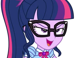 Size: 4091x3178 | Tagged: safe, artist:sketchmcreations, derpibooru import, sci-twi, twilight sparkle, equestria girls, equestria girls series, holidays unwrapped, spoiler:eqg series (season 2), female, geode of telekinesis, glasses, image, magical geodes, open mouth, png, simple background, smiling, the cider louse fools, transparent background, vector
