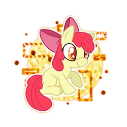Size: 1024x1024 | Tagged: safe, artist:kazziepones, derpibooru import, apple bloom, earth pony, pony, adorabloom, cute, female, filly, foal, image, png, simple background, solo, transparent background