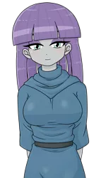 Size: 733x1280 | Tagged: safe, artist:batipin, derpibooru import, part of a set, maud pie, equestria girls, arm behind back, breasts, image, looking at you, open mouth, png, simple background, transparent background