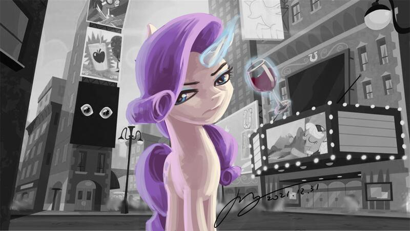 Size: 2666x1500 | Tagged: safe, artist:musical ray, derpibooru import, rarity, pony, unicorn, grand theft auto, gta iv, image, jpeg