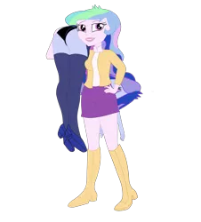 Size: 5277x5828 | Tagged: suggestive, artist:gmaplay, derpibooru import, princess celestia, princess luna, equestria girls, ass, ass up, black underwear, breasts, butt, carrying, clothes, face down ass up, fireman carry, image, moonbutt, ots carry, panties, png, principal celestia, solo, the ass was fat, unconscious, underwear, vice principal luna, vice principal moonbutt