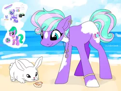 Size: 1024x768 | Tagged: safe, artist:incendiarymoth, derpibooru import, oc, earth pony, rabbit, animal, fusion, image, jpeg, mylittlefusions, seashell