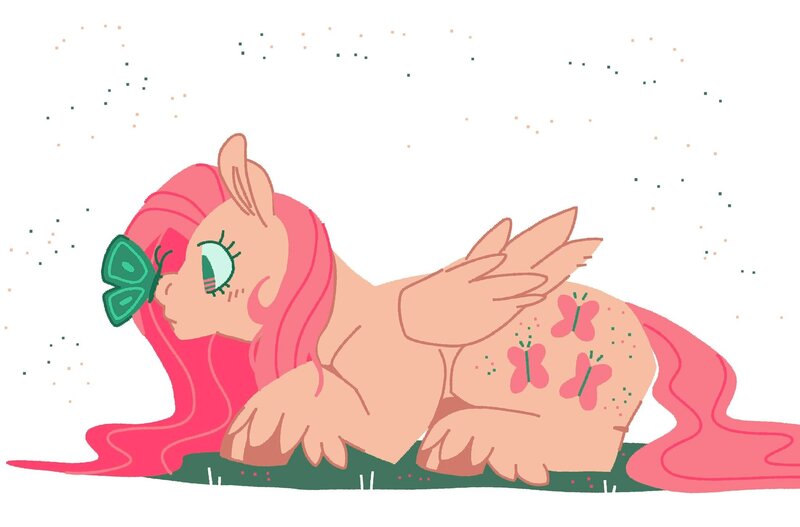 Size: 2048x1350 | Tagged: safe, artist:pastacrylic, derpibooru import, fluttershy, pegasus, pony, image, jpeg, solo