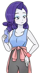 Size: 427x784 | Tagged: safe, artist:batipin, derpibooru import, part of a set, rarity, equestria girls, bottle, image, marathon, open mouth, png, simple background, transparent background