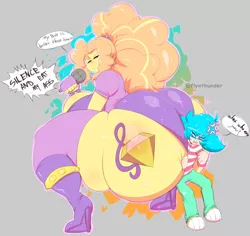 Size: 847x800 | Tagged: suggestive, artist:flyxthunder, derpibooru import, adagio dazzle, human, equestria girls, adagio dat-azzle, butt, huge butt, humanized, hyper, hyper butt, image, impossibly large butt, jpeg, large butt