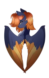 Size: 2300x3631 | Tagged: safe, artist:takan0, derpibooru import, oc, pegasus, pony, colored wings, female, image, mare, png, simple background, solo, transparent background, two toned wings, wings