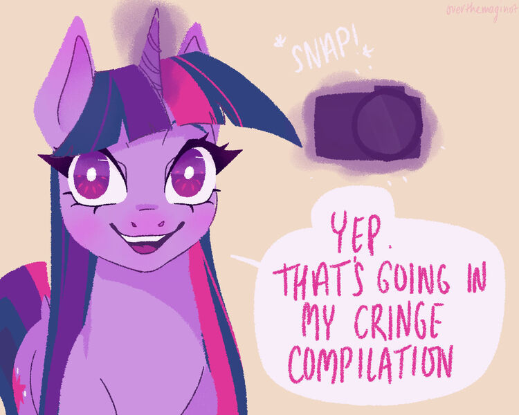 Size: 1280x1024 | Tagged: safe, artist:over-the-maginot, artist:overthemaginot, derpibooru import, twilight sparkle, pony, unicorn, camera, cringe compilation, female, females only, image, jpeg, magic, mare, offscreen character, pov, unicorn twilight