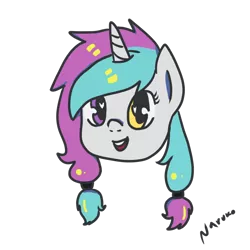 Size: 1000x1000 | Tagged: safe, artist:wrath-marionphauna, derpibooru import, oc, oc:luz, unofficial characters only, unicorn, heterochromia, image, png, ponylatino, smiling, solo