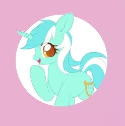 Size: 1753x1766 | Tagged: safe, artist:pxper_wing, edit, editor:edits of hate, editor:unofficial edits thread, lyra heartstrings, pony, unicorn, base, cute, female, image, looking at you, mare, pink background, png, raised leg, simple background, solo