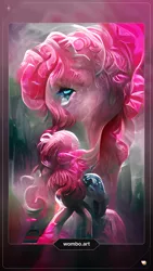 Size: 1080x1920 | Tagged: safe, derpibooru import, part of a set, pinkie pie, abstract art, artflow, framed picture, image, jpeg, modern art, surreal