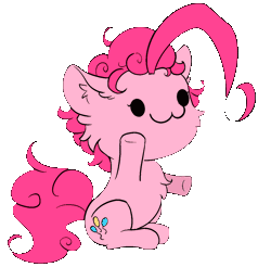 Size: 1117x1100 | Tagged: safe, artist:alcor, derpibooru import, pinkie pie, :3, animated, chibi, cute, diapinkes, gif, image, simple background, sitting, transparent background, waving arms