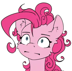 Size: 1117x1100 | Tagged: safe, artist:alcor, derpibooru import, pinkie pie, earth pony, eyes widened, heavy breathing, image, png, shocked, shocked expression, shocked eyes, simple background, sketch, solo, transparent background, wide eyes