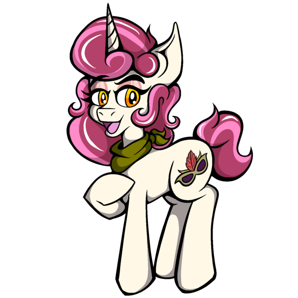 Size: 1500x1500 | Tagged: safe, artist:mrcapriccio, derpibooru import, oc, oc:dolce spiaro, unofficial characters only, pony, unicorn, derpibooru community collaboration, 2022 community collab, female, full body, image, mare, neckerchief, png, simple background, solo, transparent background