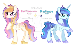Size: 1280x782 | Tagged: safe, artist:hate-love12, derpibooru import, oc, oc:luminance, oc:radiance, unofficial characters only, alicorn, pony, female, image, magical parthenogenic spawn, mare, offspring, parent:princess celestia, png, simple background, transparent background