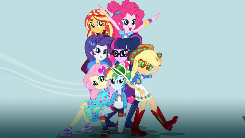Size: 2560x1440 | Tagged: safe, official, applejack, fluttershy, pinkie pie, rainbow dash, rarity, sci-twi, sunset shimmer, twilight sparkle, equestria girls, equestria girls series, sunset's backstage pass!, spoiler:eqg series (season 2), alternate hairstyle, boots, bracelet, clothes, cowboy boots, cowboy hat, dreamworks face, geode of fauna, geode of sugar bombs, geode of super speed, glasses, hairpin, hat, humane five, humane seven, humane six, image, jacket, jewelry, magical geodes, music festival outfit, official art, pigtails, png, rainbow socks, shoes, shorts, showmax, socks, stetson, stock vector, striped socks, sunglasses