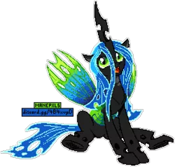 Size: 972x928 | Tagged: safe, artist:epicvon, artist:kp-shadowsquirrel, artist:spier17, derpibooru import, queen chrysalis, changeling, changeling queen, cute, cutealis, female, happy, image, looking at you, manepxls, open mouth, pixel art, png, pxls.space, simple background, sitting, smiling, solo, transparent background